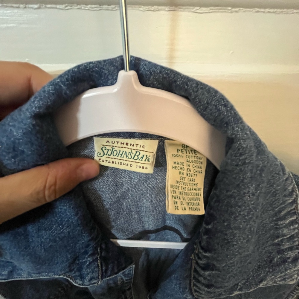 St. John's Bay Denim Romper